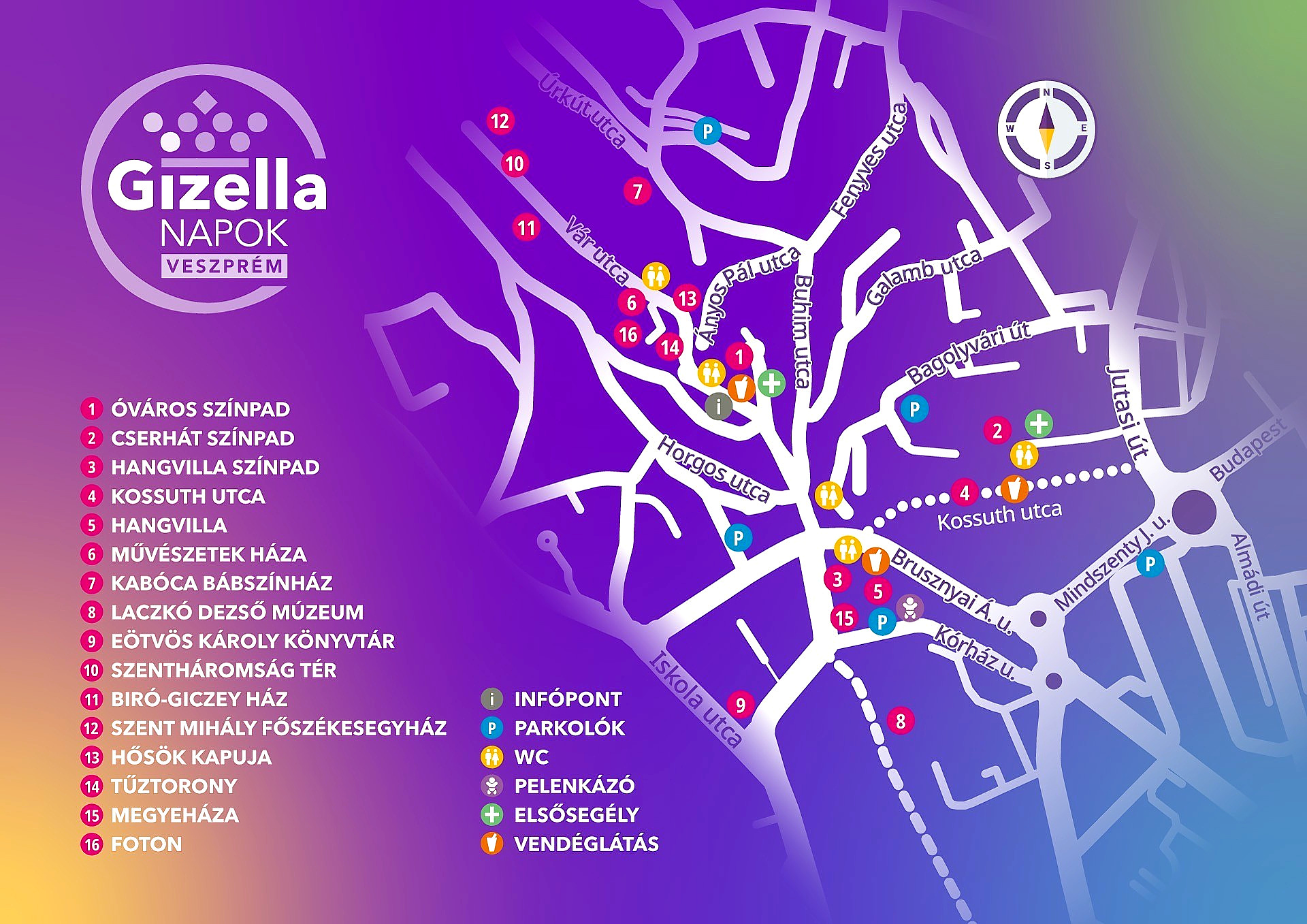 Gizella térkép