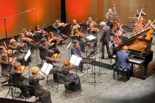 Archív fotó a Mendelssohn Kamarazenekar szerepléséről.
