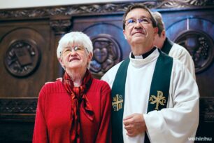 Horváth Mária irodavezető és Isó Zoltán