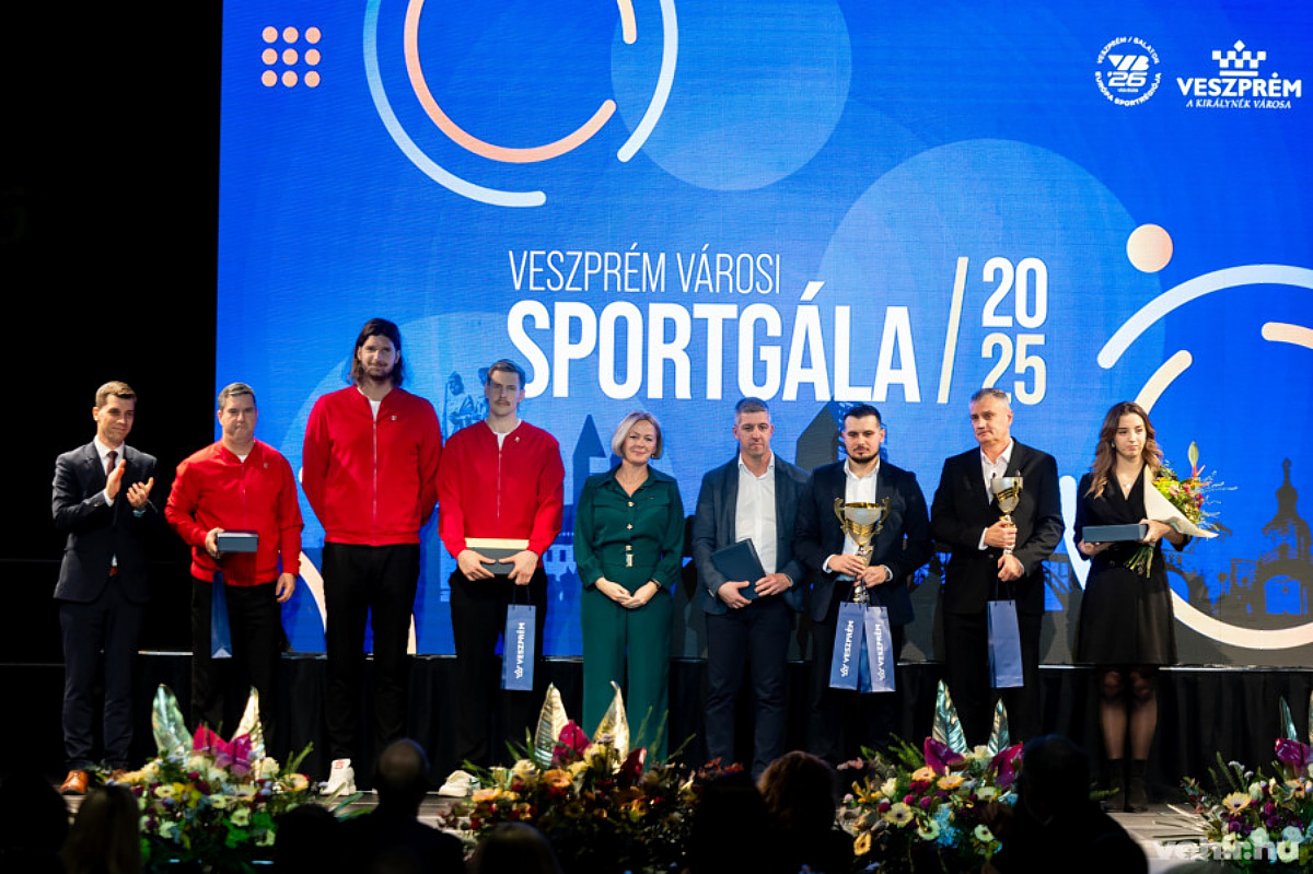Ünnepi pillanatok a 2025. évi veszprémi Sportgáláról