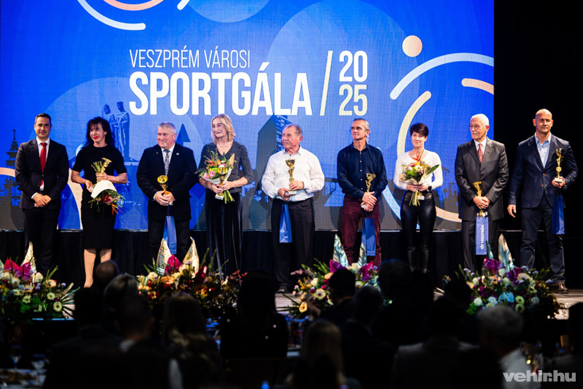 Ünnepi pillanatok a 2025. évi veszprémi Sportgáláról