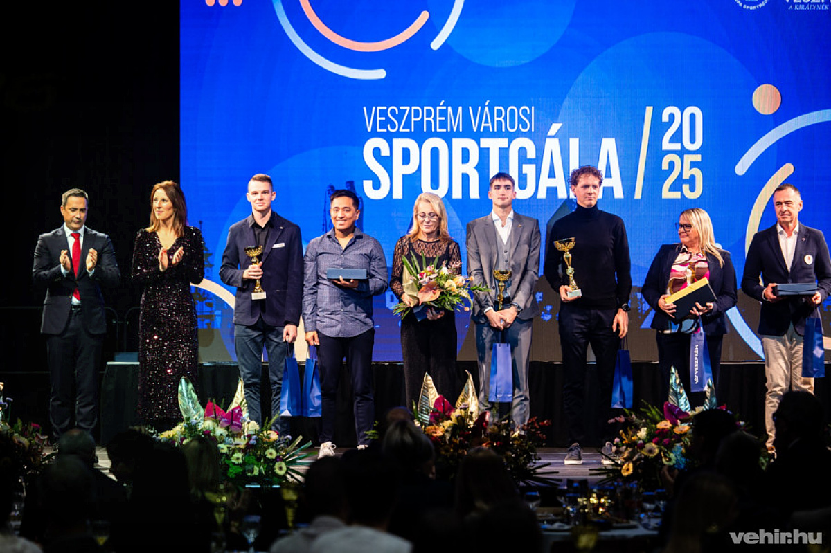 Ünnepi pillanatok a 2025. évi veszprémi Sportgáláról