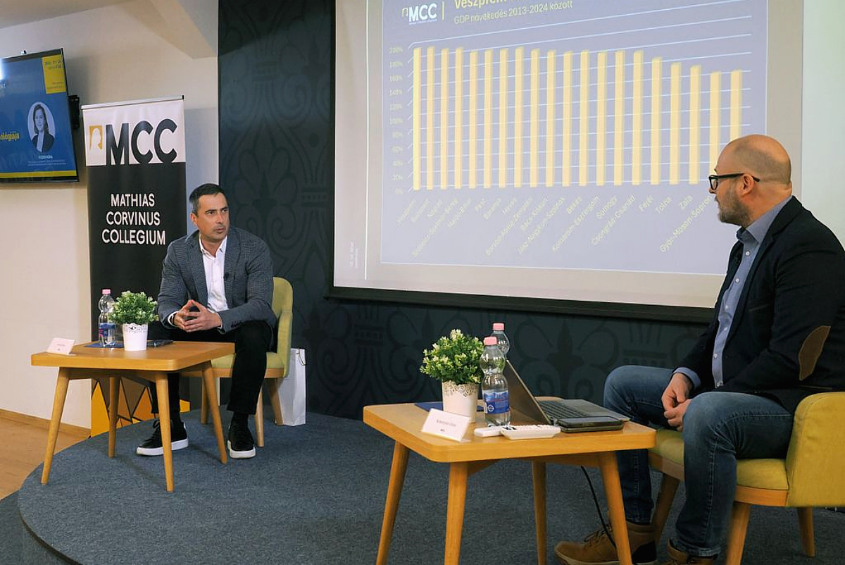 Ovádi Péter és Sebestyén Géza az MCC előadásán