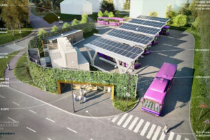 A Haszkovó-buszforduló tervrajza