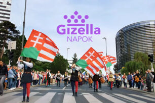 Történelmi felvonulás a Gizella Napokon.